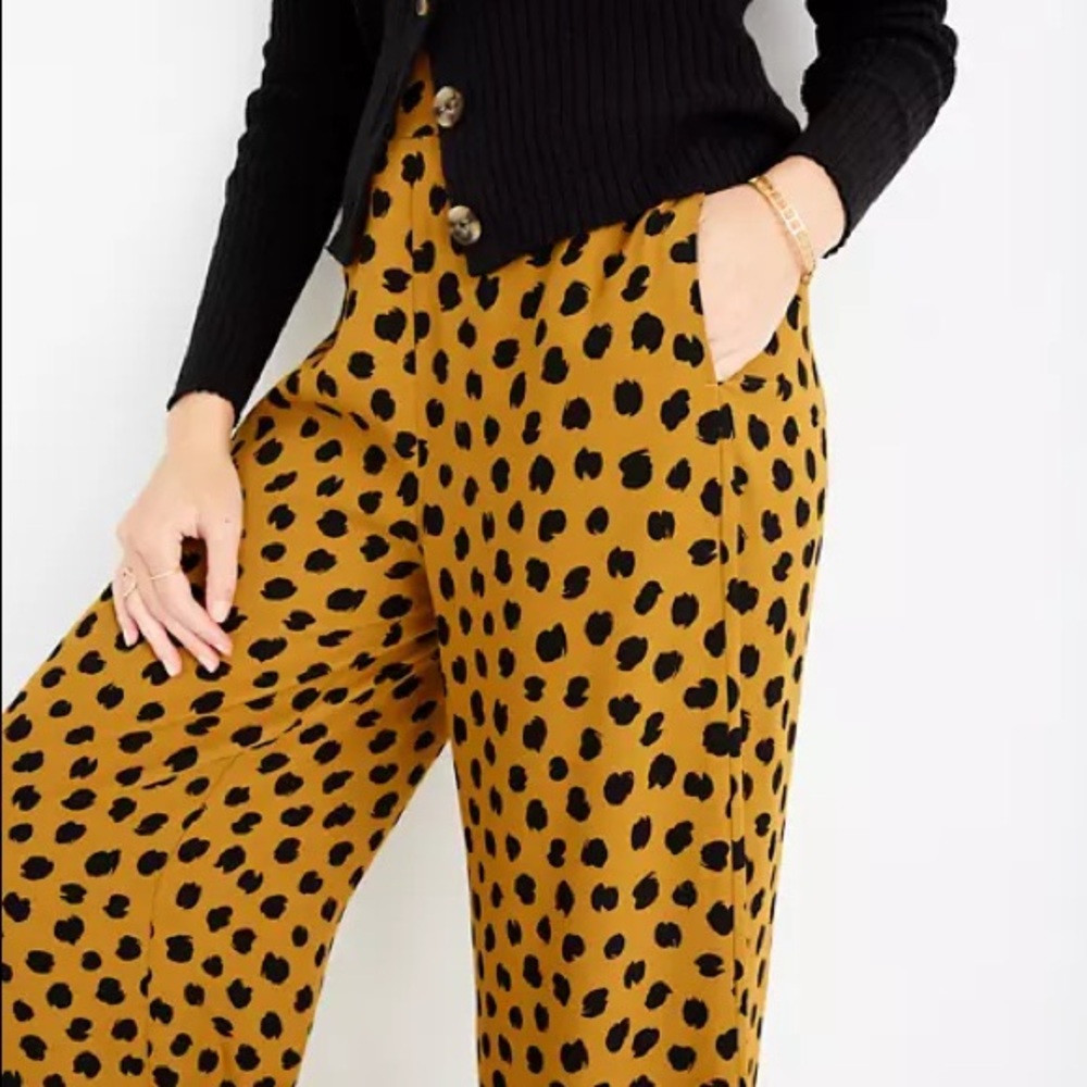 Madewell Huston pull-on leopard pants